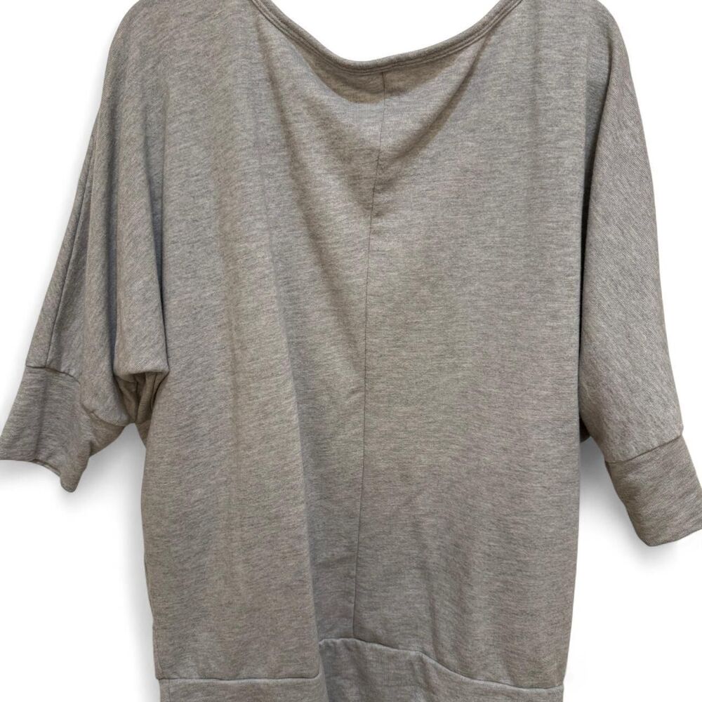 Lane Bryant Women's Grey & Black Embellished 3/4 Sleeve Leopard Print Blouse - Picture 4 of 4